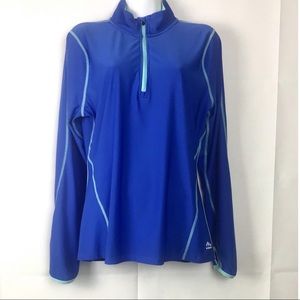 RBX 1/4 ZIP women Athletic long sleeve top Sz L